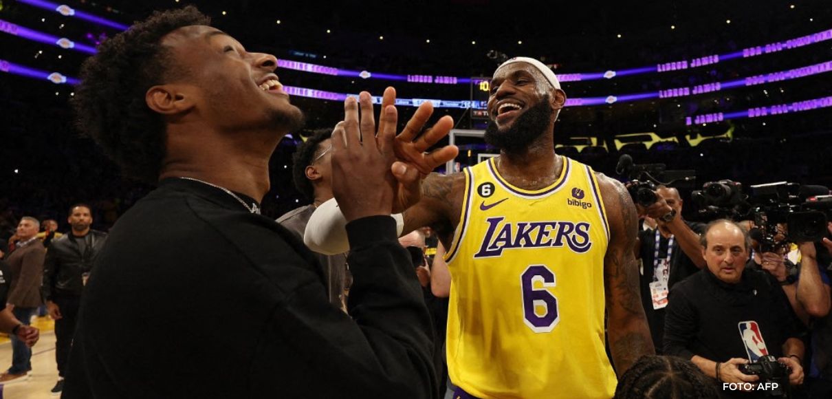 Los Lakers cumplen el sueño de LeBron James eligiendo a su hijo Bronny
